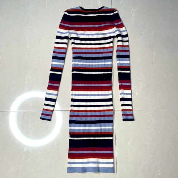 FOREVER 21 STRIPED BODYCON DRESS SIZE XS - Picture 4 of 4